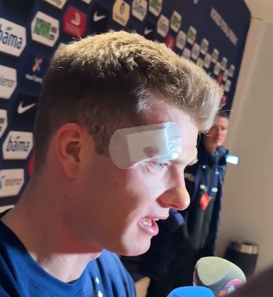 蓝鲸体育官网-瑟尔洛特头部被撞后表示无碍：我没事，幸运的是没有脑震荡